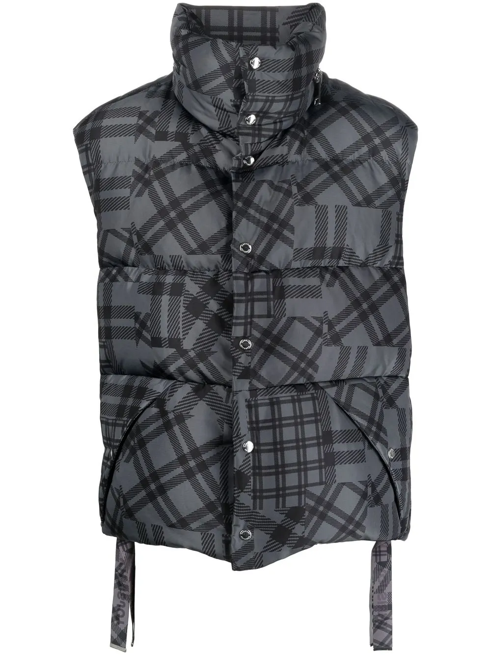 

Khrisjoy check-pattern padded gilet - Grey