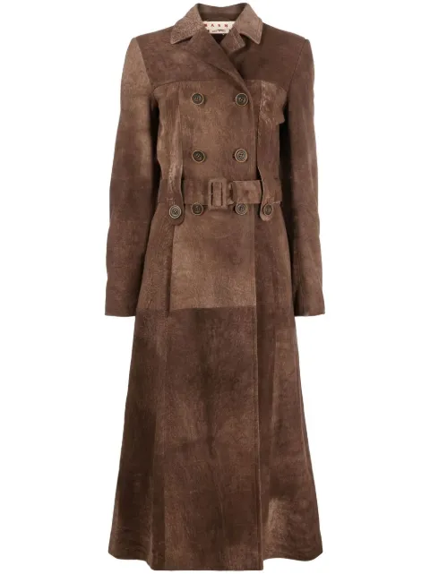 Marni suede trench coat