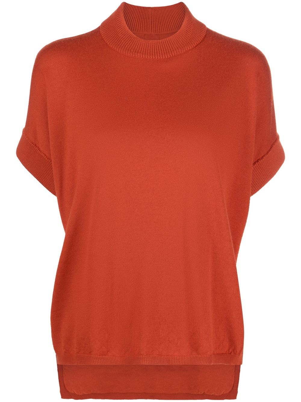 

Rick Owens ribbed high-neck jumper - Orange