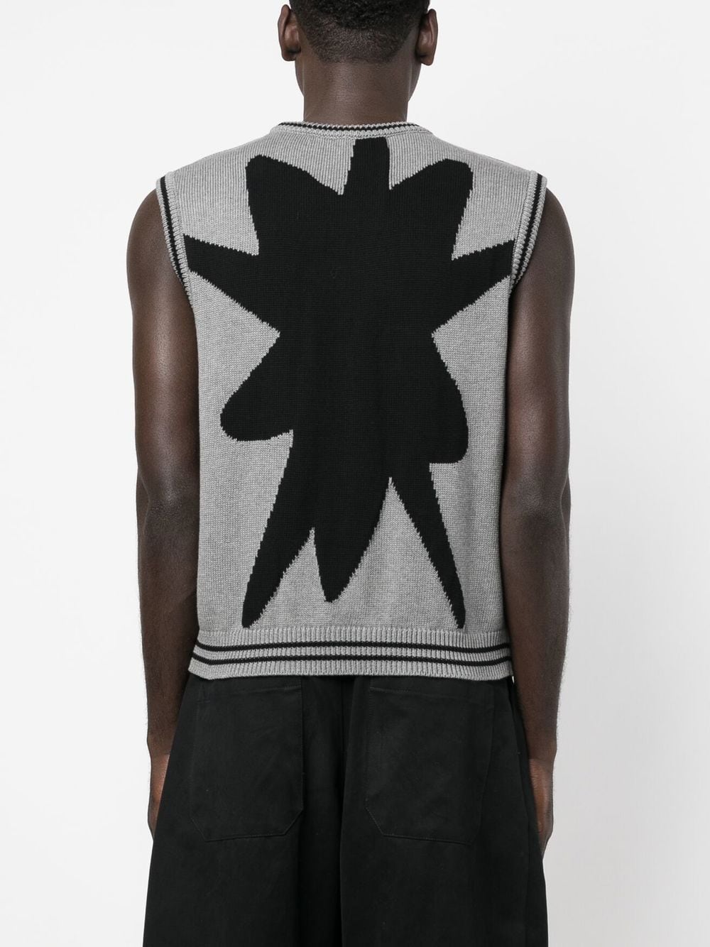 Shop Msftsrep Embroidered-logo Sleeveless Jumper In Black