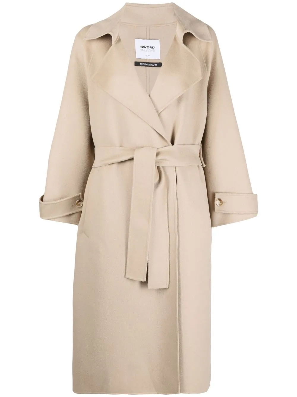 

S.W.O.R.D 6.6.44 belted wool coat - Neutrals