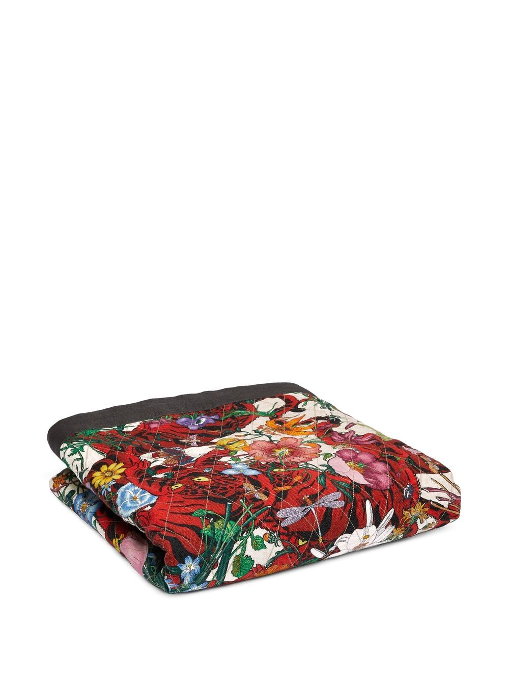 Gucci Floral-print Quilted Blanket In White