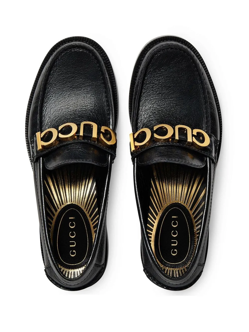 Gucci hotsell loafers logo