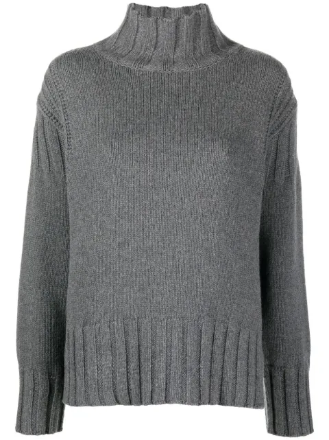 Jil Sander كنزة كشمير برقبة عالية مطوية