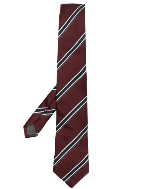 Brunello Cucinelli diagonal stripe-print tie