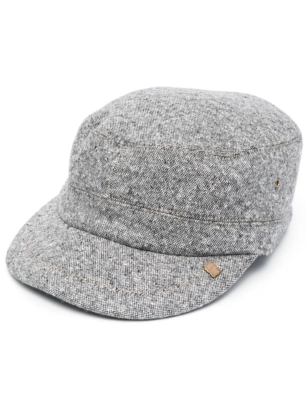 

Brunello Cucinelli gorra con efecto melange - Gris