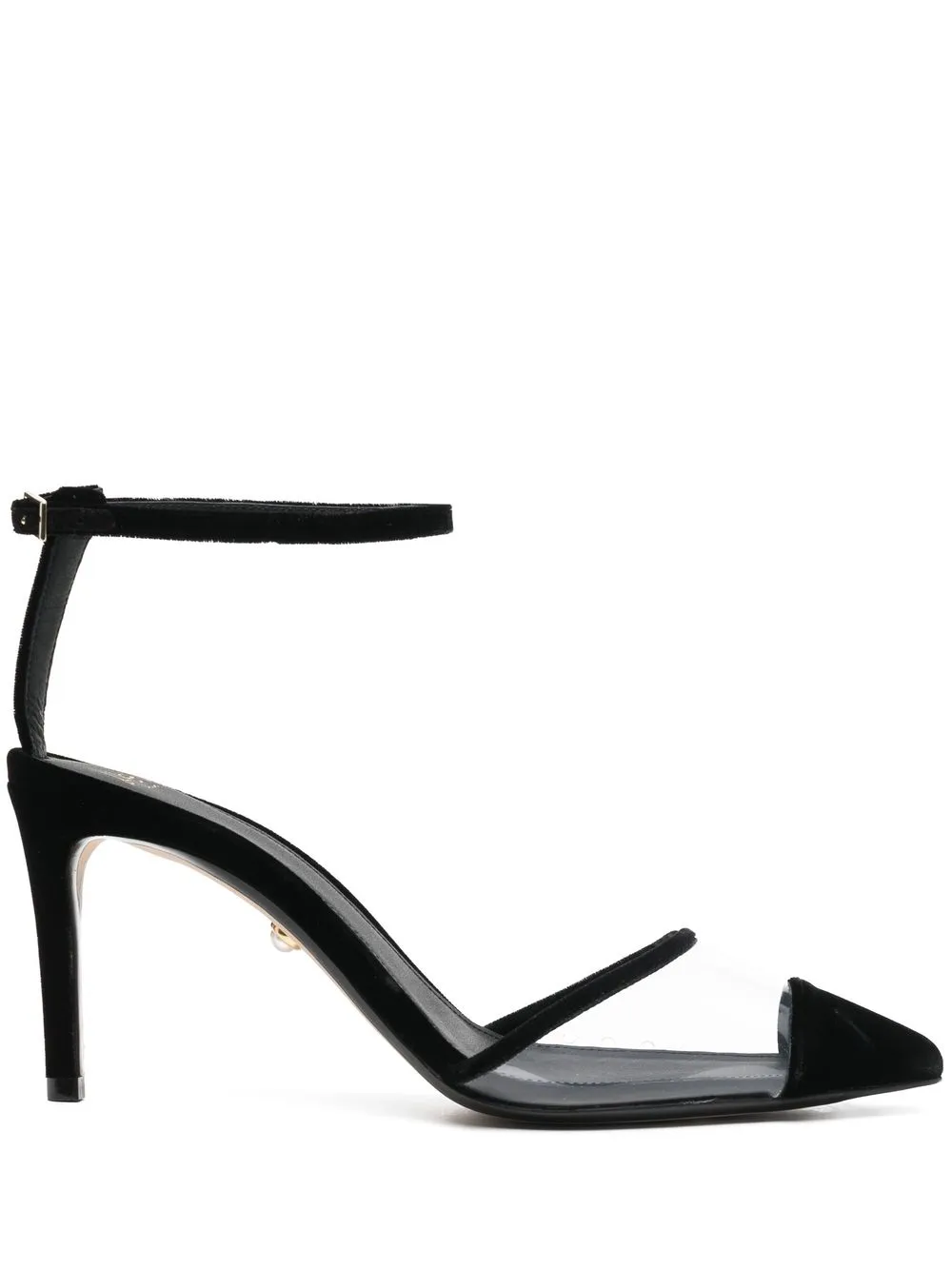 

Alevì Sara pointed velvet pumps - Black