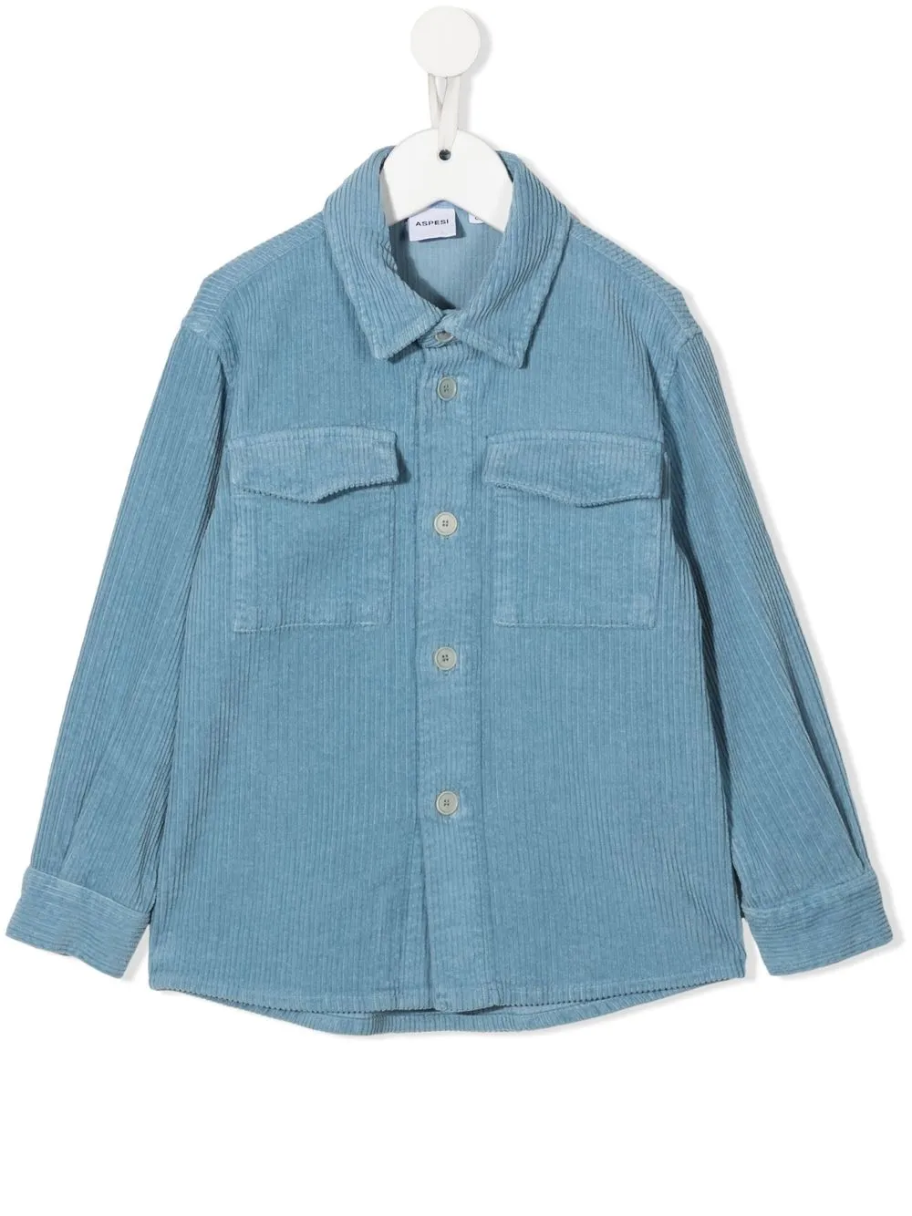 

Aspesi Kids camisa de pana con botones - Azul