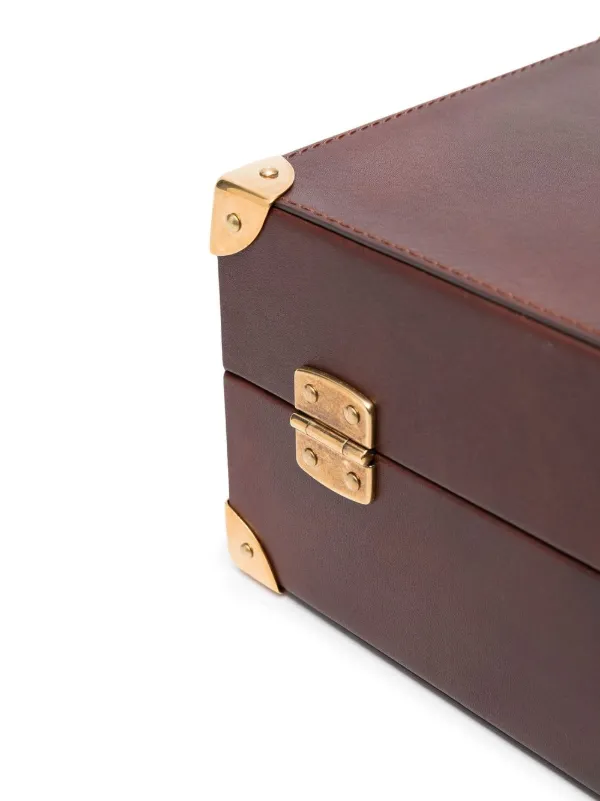 Brunello Cucinelli 8-piece Leather Watch Box | Brown | FARFETCH