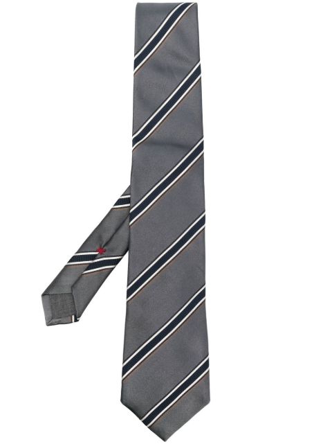 Brunello Cucinelli stripe-print satin tie Men