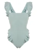 Clube Bossa Barbette square-neck one-piece - Blue