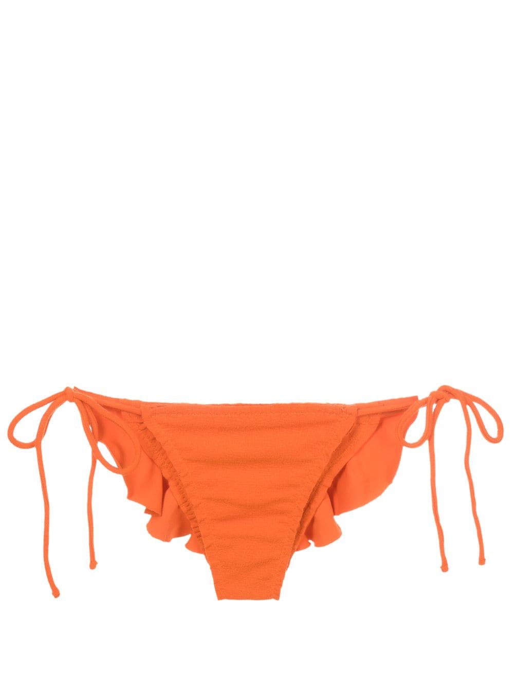 Clube Bossa Malgosia Ruffle-hem Bikini Bottoms In Orange