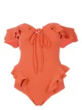 Clube Bossa Lanzo off-shoulder one-piece - Orange