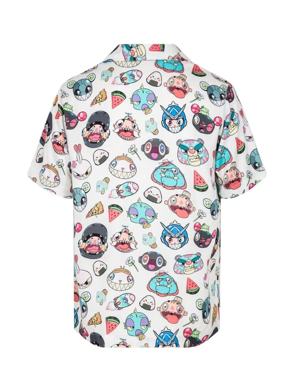 Karafuru Button-up Short-sleeve Shirt In White