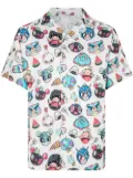 KARAFURU button-up short-sleeve shirt - White