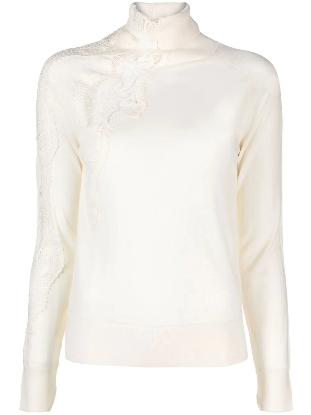 

Ermanno Scervino roll-neck long-sleeve jumper - White