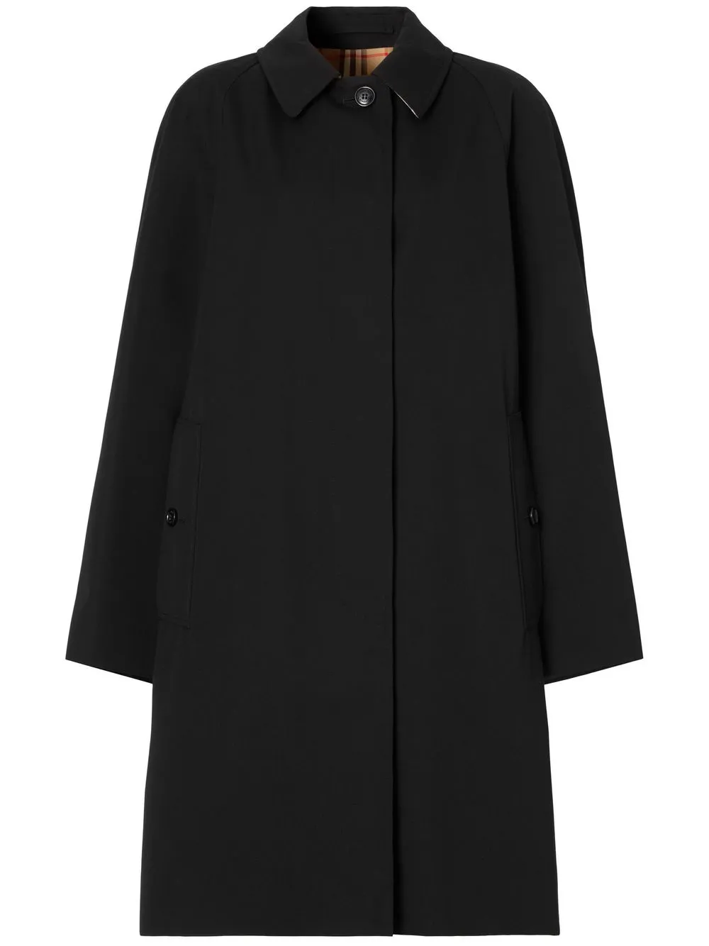 Burberry Camden Heritage Car Coat In Schwarz