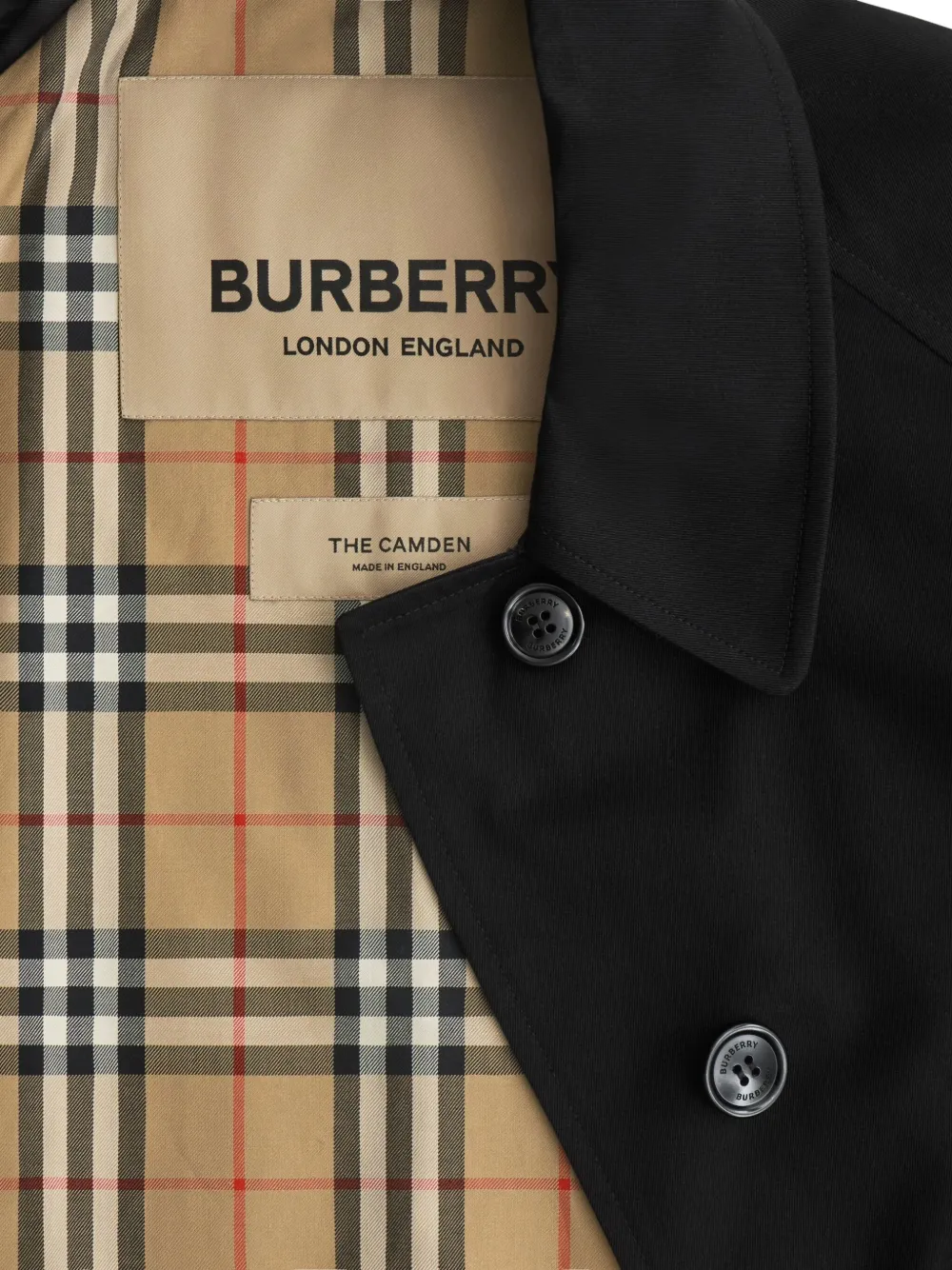 BURBERRY CAMDEN カーコート ブラック Short Camden Heritage Car Coat in Black - Men, Cotton