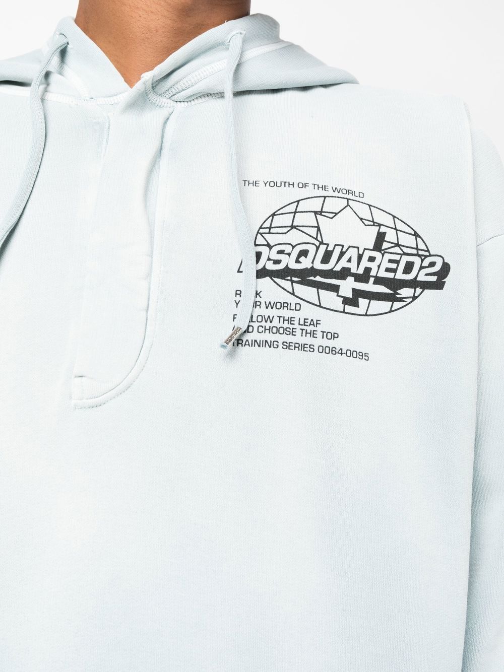 DSQUARED2 logo-print cotton hoodie Men