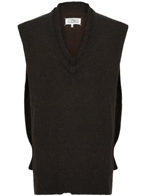 Maison Margiela layered V-neck vest Men