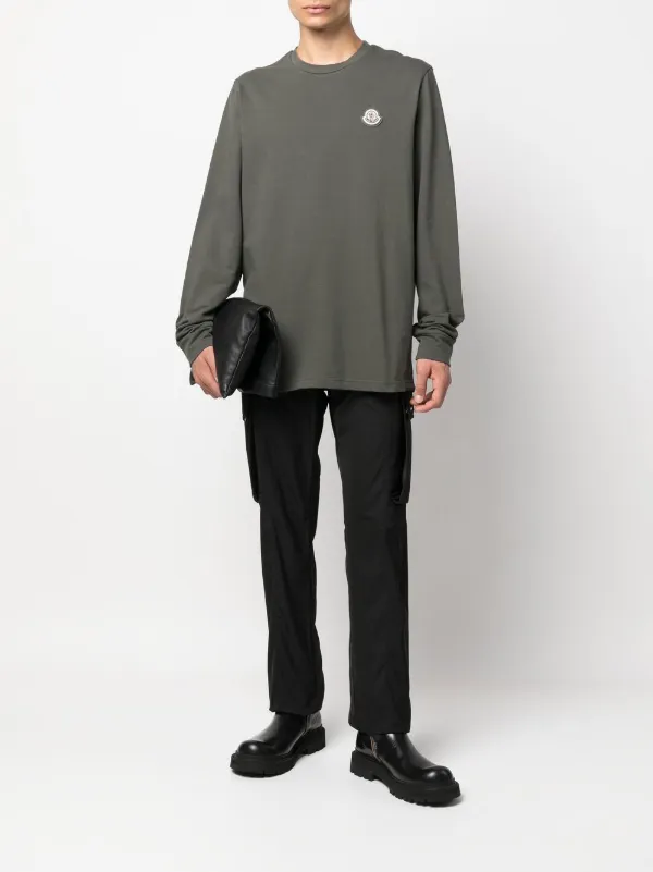 Moncler logo-patch Long-Sleeve T-Shirt - Green