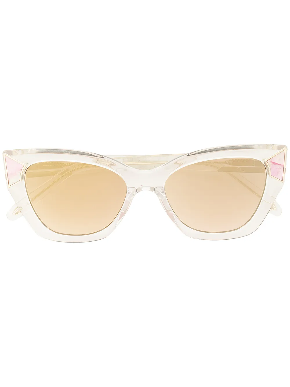 

Victor Glemaud lentes de sol con armazón cat eye transparente - Plateado