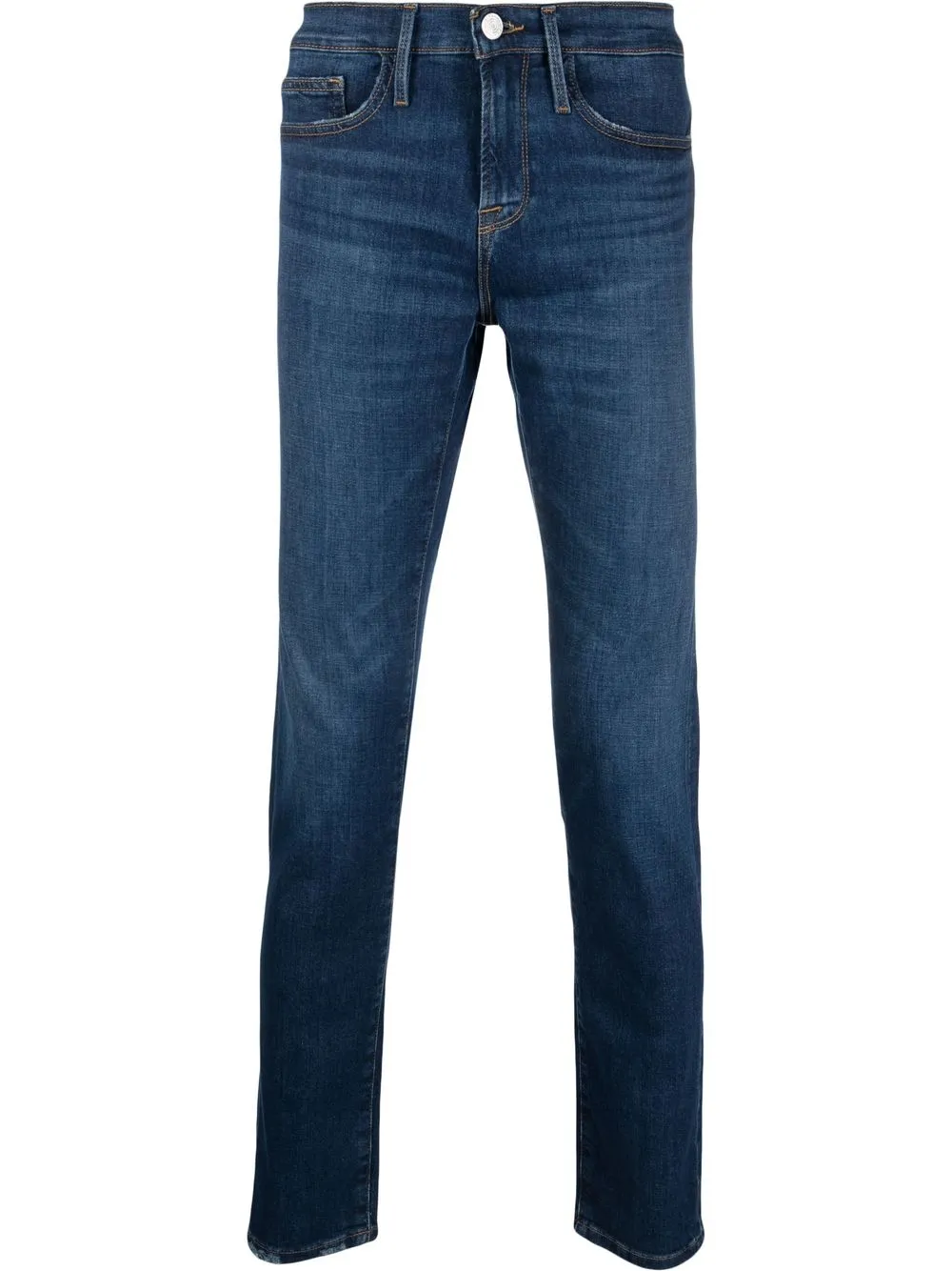 

FRAME slim-cut mid-rise jeans - Blue