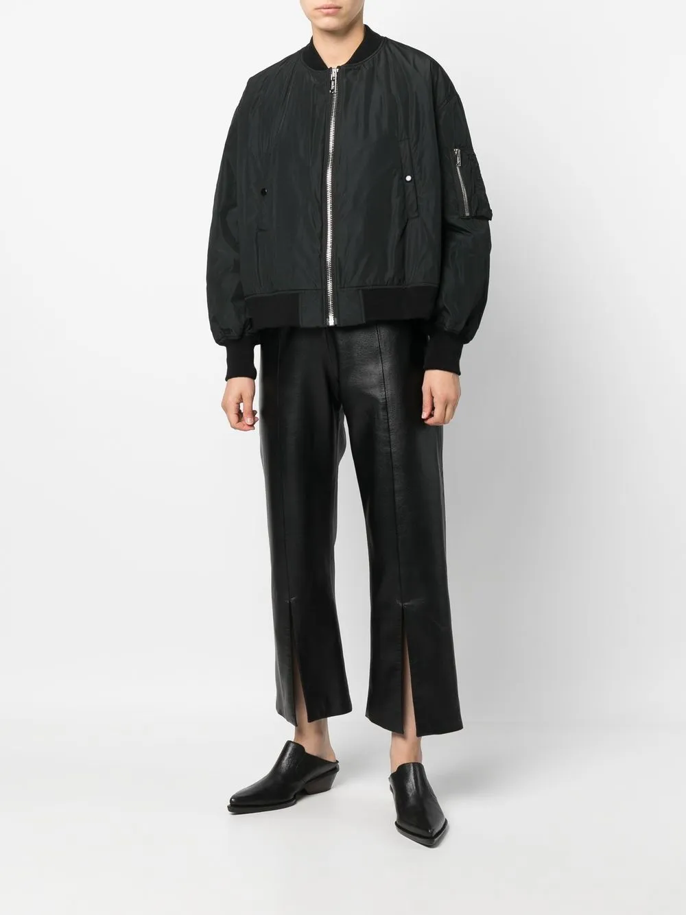  Undercover Embroidered-design Bomber Jacket - Black 