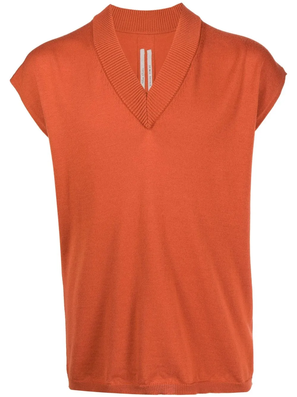 

Rick Owens chaleco con cuello en V - Naranja