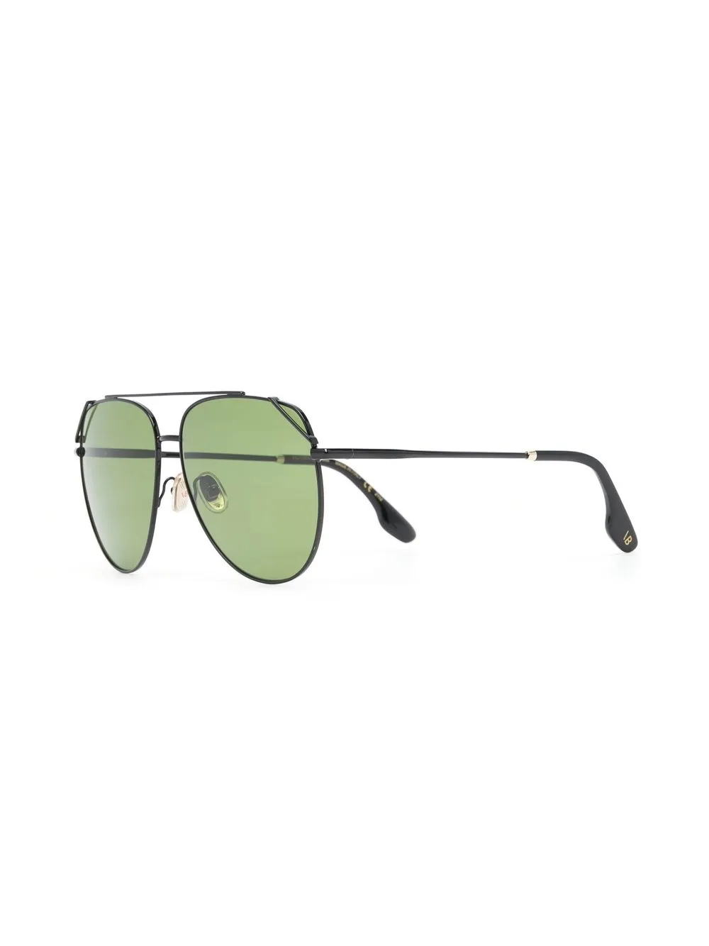 Victoria Beckham Eyewear VB230 zonnebril met piloten montuur - Zwart