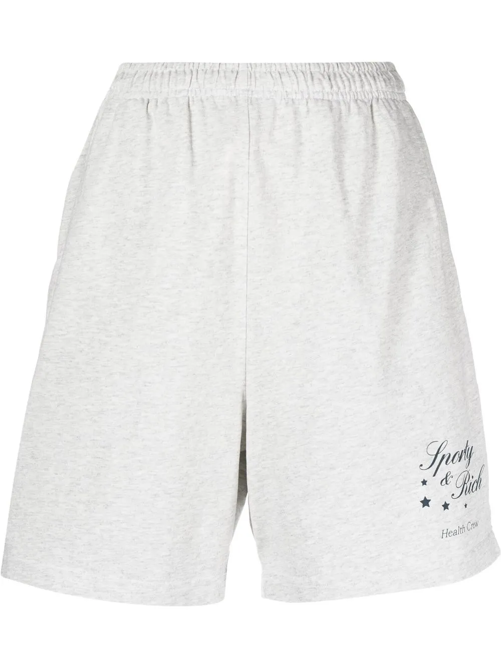 

Sporty & Rich logo-print track shorts - Grey