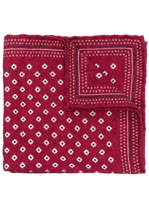 Brunello Cucinelli Lenço de bolso com estampa geométrica