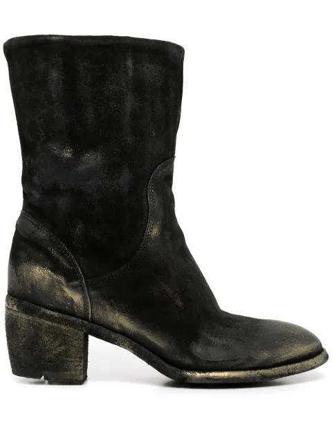 Madison.Maison metallic-effect mid-calf boots