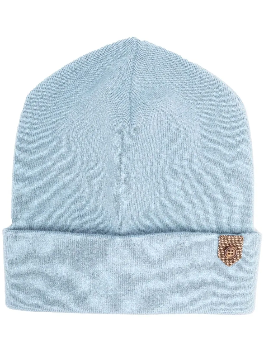 

Brunello Cucinelli gorro tejido de cachemira - Azul