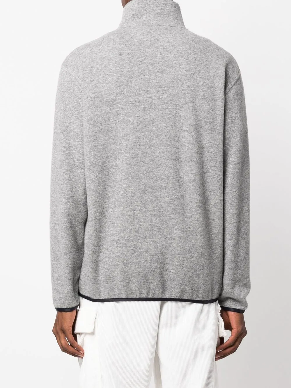 Embroidered Roll-Neck Sweatshirt
