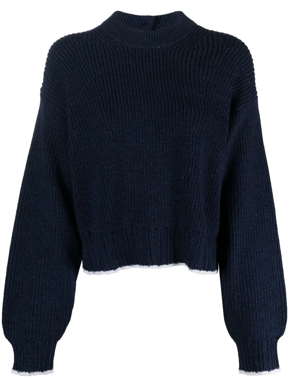 

Proenza Schouler White Label cut-out detailed knit jumper - Blue