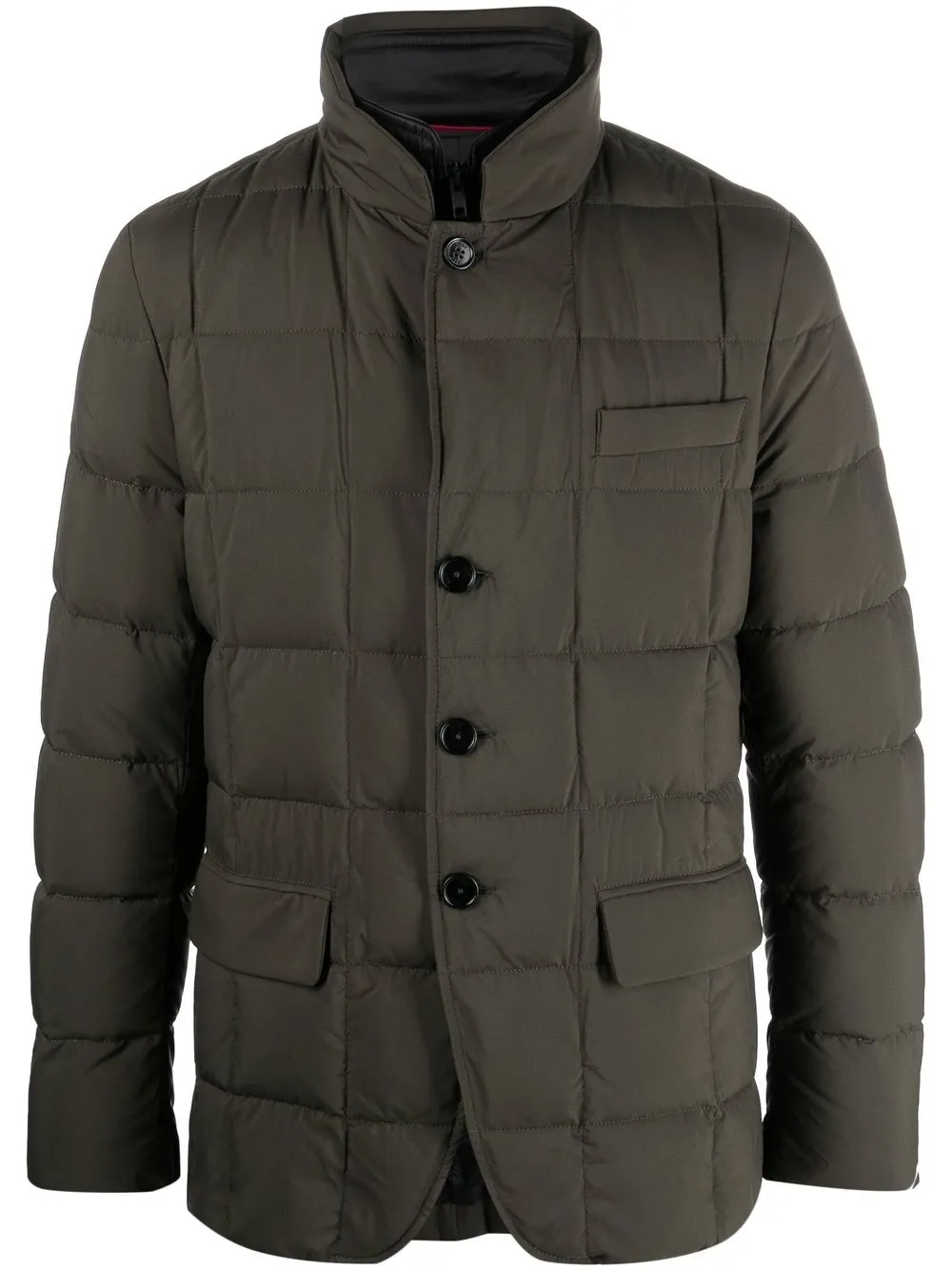 

Fay button-down padded jacket - Green