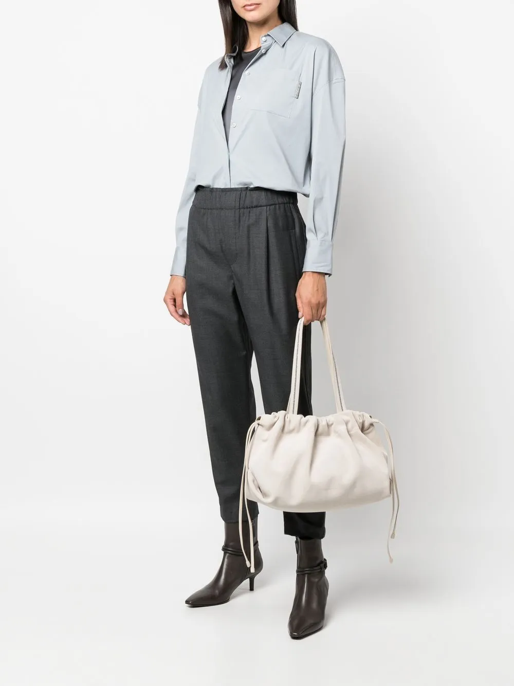 Brunello Cucinelli drawstring-fasten Tote Bag - Farfetch
