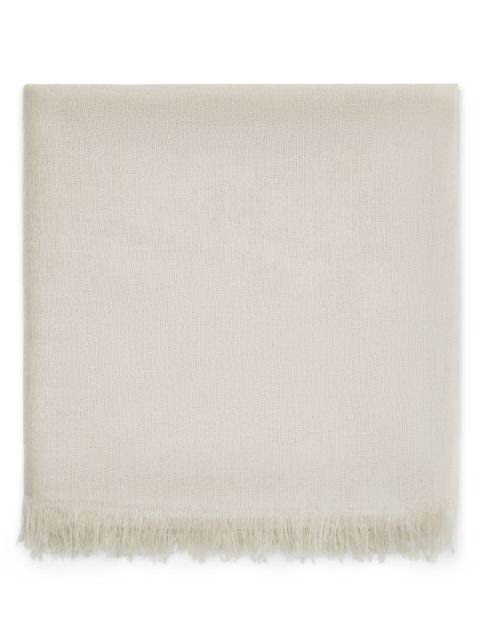 Brunello Cucinelli fine-knit frayed scarf Women