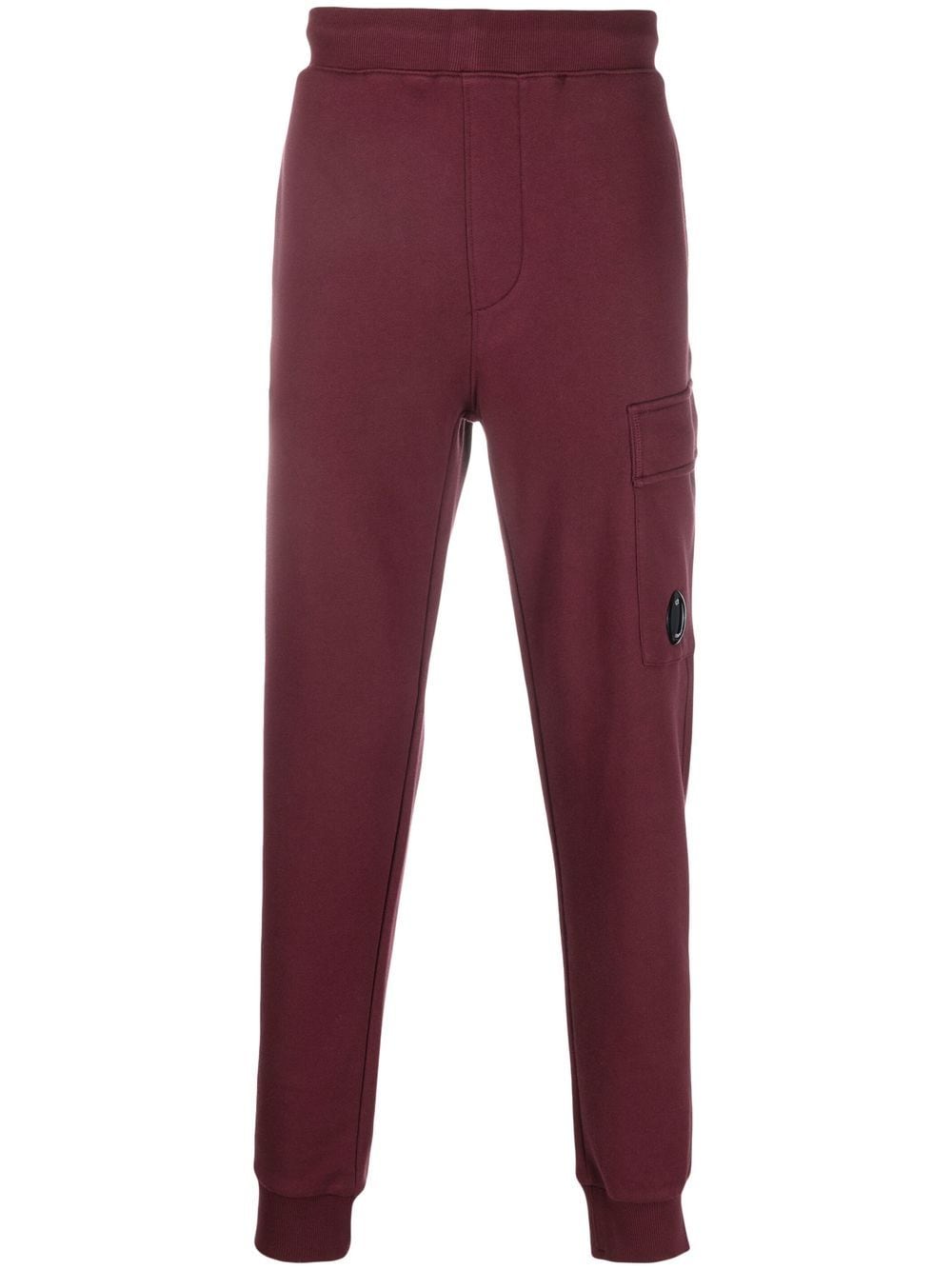 Shop C.p. Company Logo-patch Track Pants In Rot