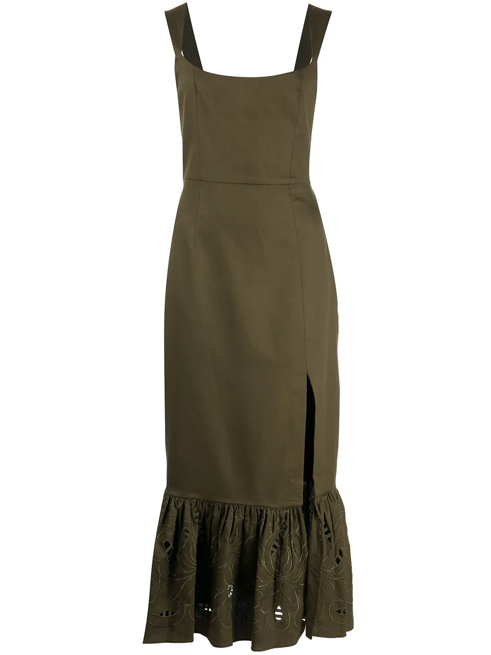 

Sachin & Babi ruffle-detail midi dress - Green