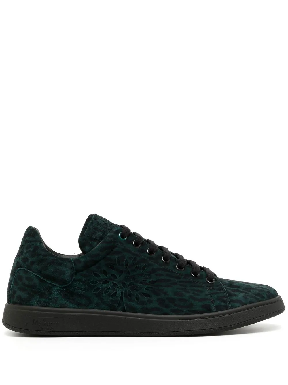 

Mulberry tenis con agujetas y estampado de leopardo - Verde