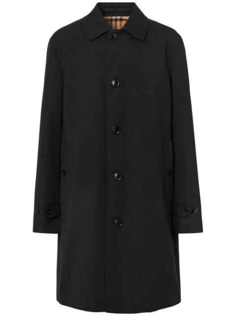 Burberry single-breasted cotton coat Men