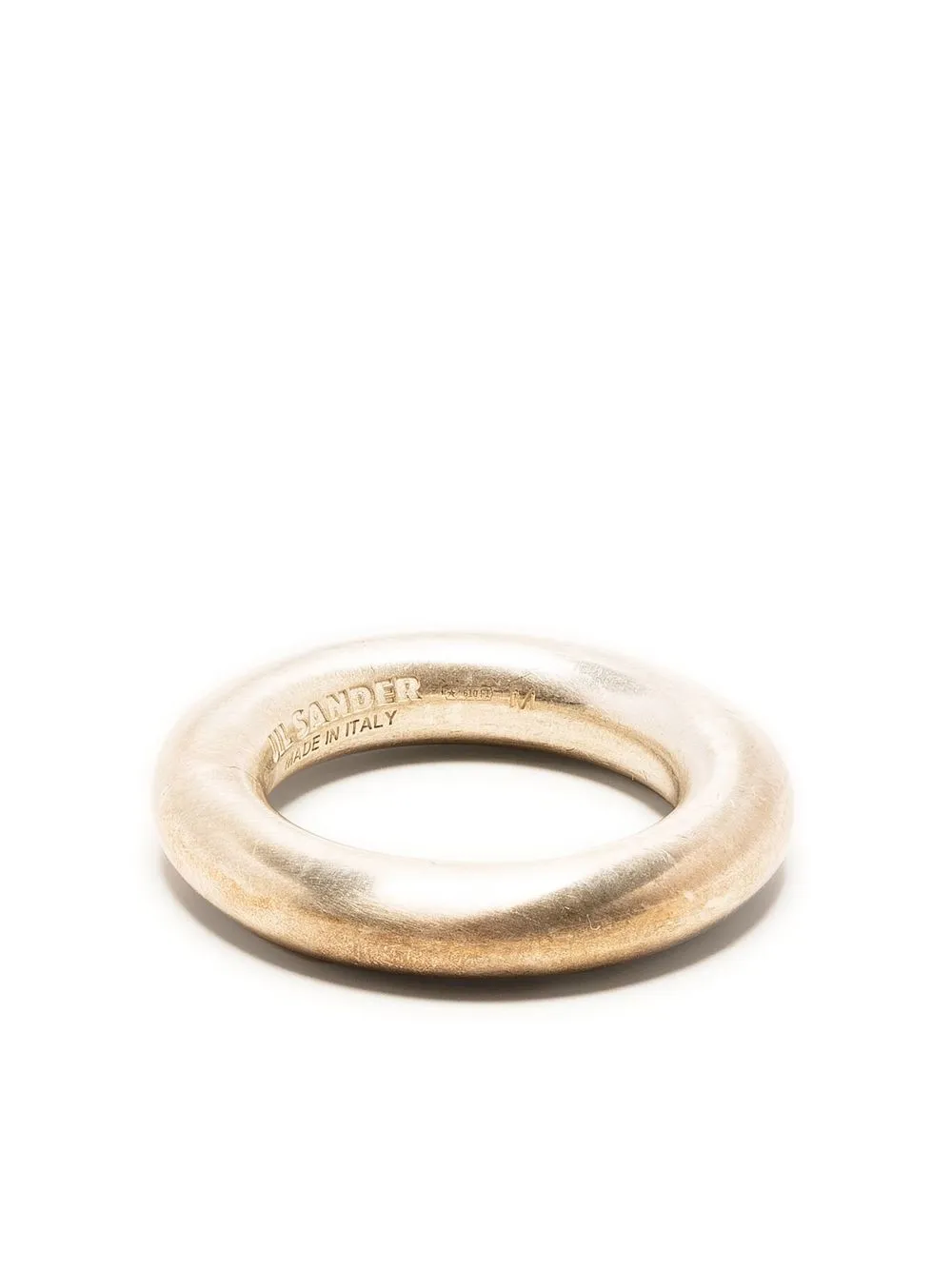 

Jil Sander anillo con diseño curvo - Plateado