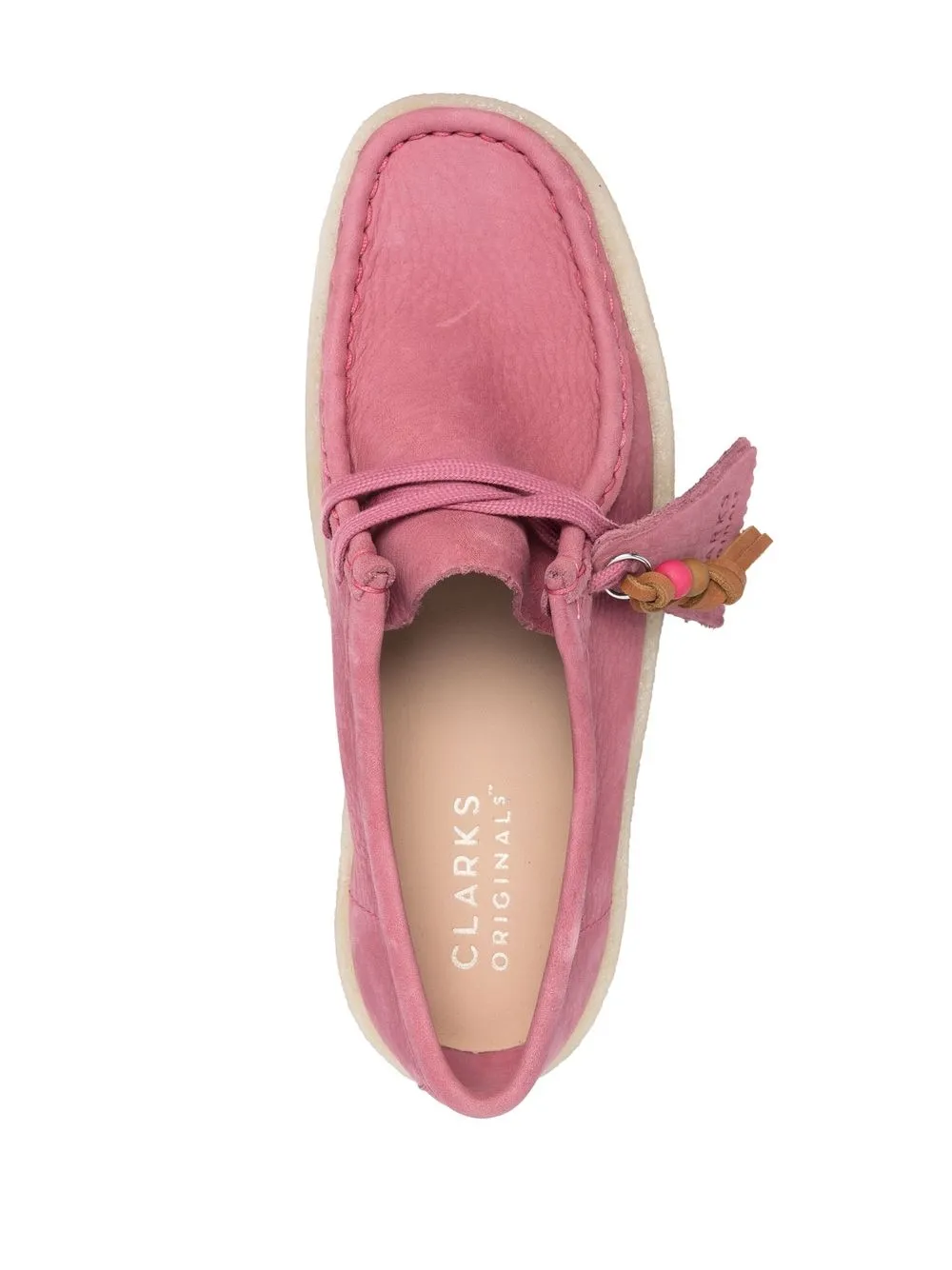 clarks pink flats