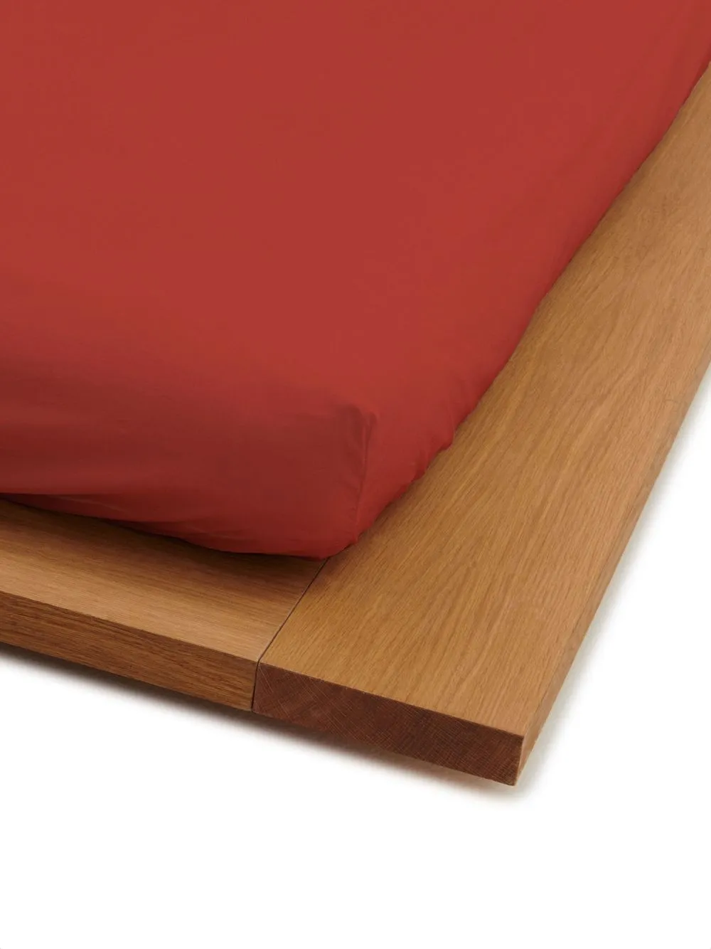 

TEKLA Percale flat sheet (260x260cm) - Red