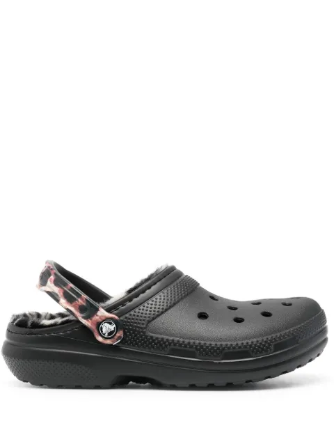 Crocs animal-print slingback clogs