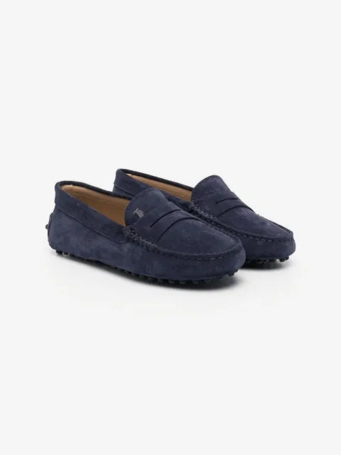Tod's Kids Mocassim com logo bordado