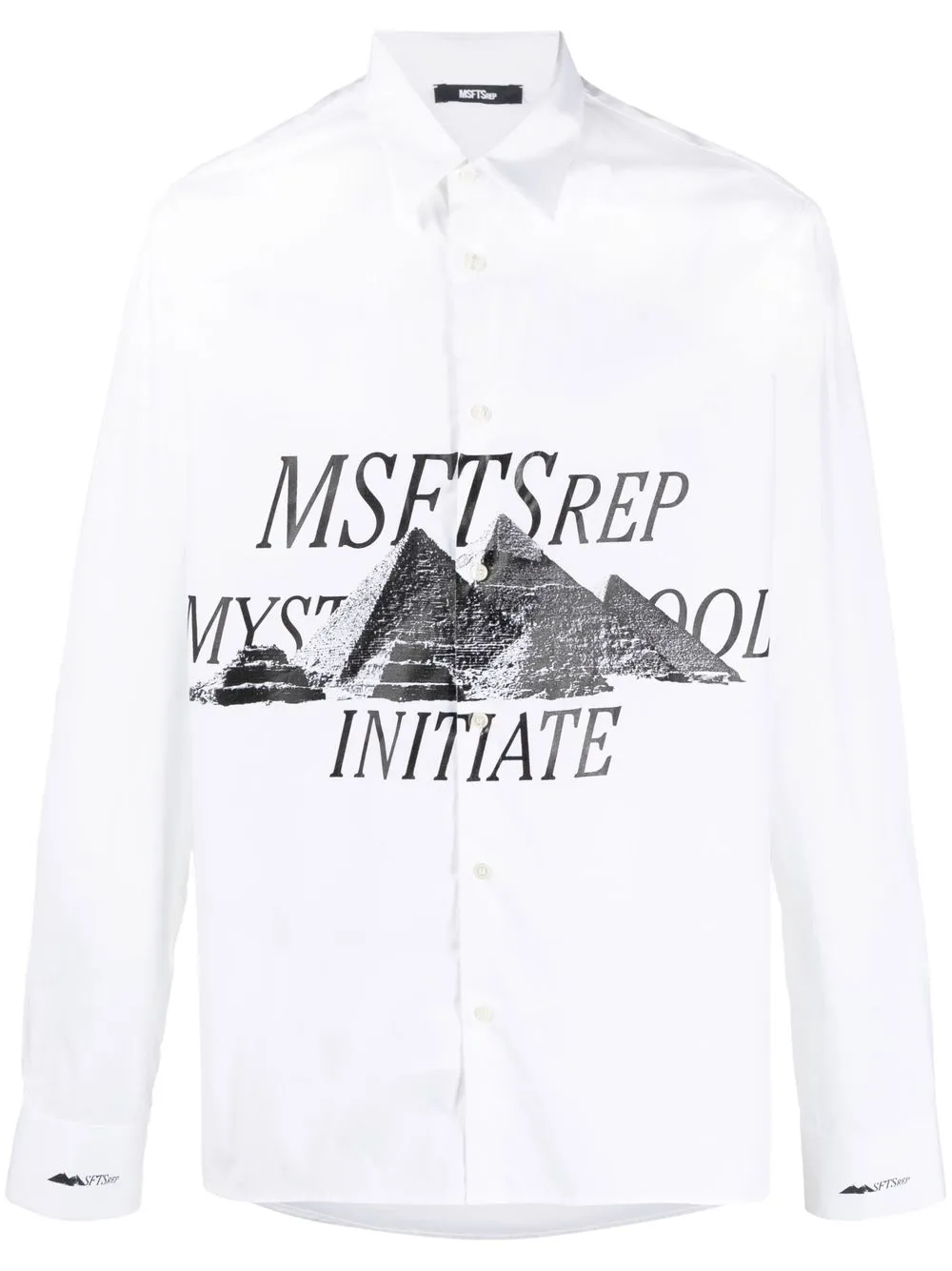 

MSFTSrep camisa manga de larga con logo estampado - Blanco