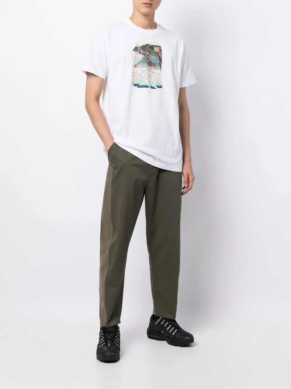 Maharishi T-shirt met print - Wit